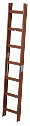 KRAUSE Kaminkehrer Leiter Alu Rot, 7 Sprossen