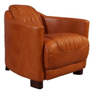 Clubsessel Rocket Delvin Columbia Brown Vintage-Leder Echtleder Sessel