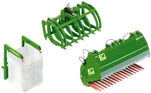 Wiking 7382 - Frontlader Werkzeuge Set B, grün