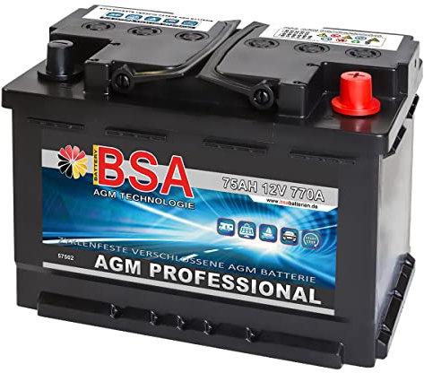 Versorgungsbatterie 75Ah 12V AGM Gel Solarbatterie Wohnmobil Mover Boot Batterie