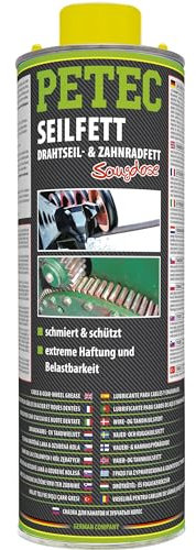 PETEC Seilfett Unterbodenschutz Hohlraum Schutz Drahtseilfett Zahnradfett. Schmierfett Kettenfett KFZ Korrosionsschutz Steinschlagschutz (1000 ml)