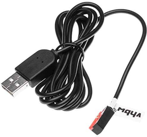 vhbw Ladekabel 100cm Ladestation kompatibel mit Pebble Steel 2 Smartwatch, Fitnesstracker Ersatzkabel Datenkabel