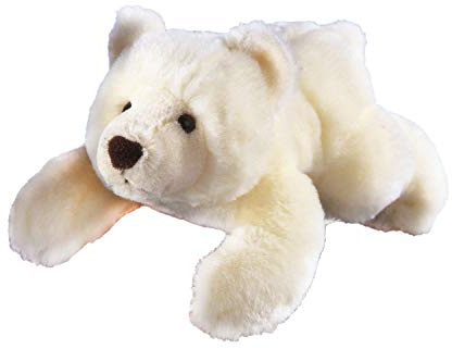 GLOREX 0 4513-1 - Kuscheltier zum Selberstopfen Eisbär Sven, ca. 28 cm groß, aus hochwertigem Plüsch genäht, muss nur noch befüllt werden, mit Geburtsurkunde