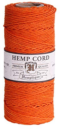 Hemptique HS20CO - ORG - Cordel para jardinería, Color Naranja
