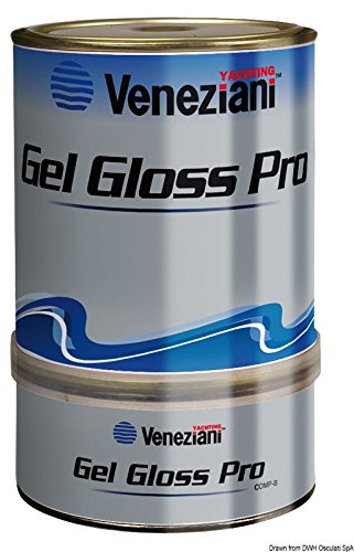 Vénitiens Vernis bi-matière Gel Gloss Bleu Atlantique