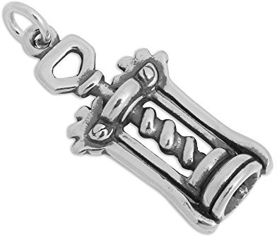 Charm Tire-bouchon en Argent 925/1000