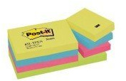 Post-it© Haftnotizen Active Collection - 51 x 38 mm, 12 Blcken