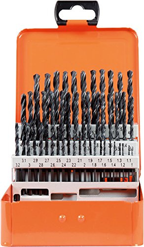 Projahn Spiralbohrer Kassette ECO (50-teilig, kurze Ausführung, hohe Rundlaufgenauigkeit, hohe Bruchsicherheit; je 1 Ø 1 – 5,9 mm um 0,1 steigend)