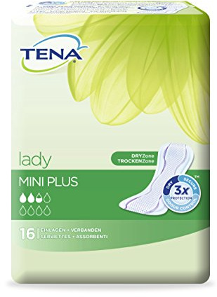 Tena Lady Damenbinden Mini Plus, 16 Stück