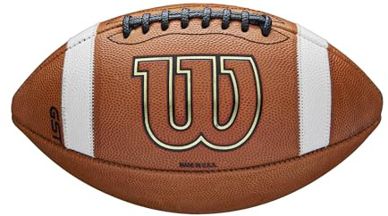 WILSON GST1003 Leather Game Football Factory Defect/Blemish - Official Size, Tan