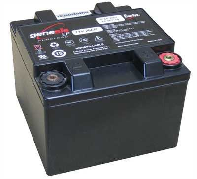 Hawker Enersys Genesis Blei-Gel Akku Pb Bleiakku 12EP26 G26EP Batterie Battery 12V 26EP / 26Ah mit M6 Anschluß