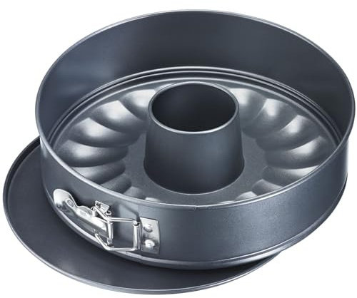 Westmark Teglia a cerniera con due fondi, Ø 26 cm, Antiaderente, Acciaio stampato a freddo, Back Klassiker, Antracite, 31672240