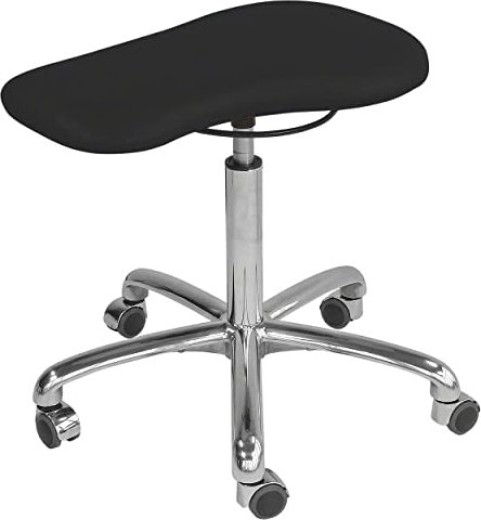 Sport-Tec Therapiehocker Exklusiv mit Polster und Rollen, Praxishocker, Rollhocker