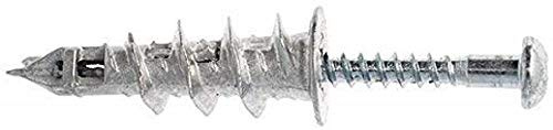 Molly M58010-XJ Sting Chevilles auto foreuses M4 x 37 mm avec Vis, Gris, Set de 10 Pièces