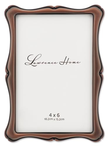 Lawrence Frames 4x6 Oil Rubbed Bronze Romance Picture Frame
