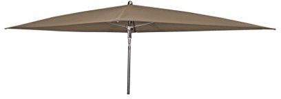 Doppler Absolut wasserdichter Gartenschirm Waterproof 225x120 ohne Volant, UV-Schutz 80, Farbe taupe greige