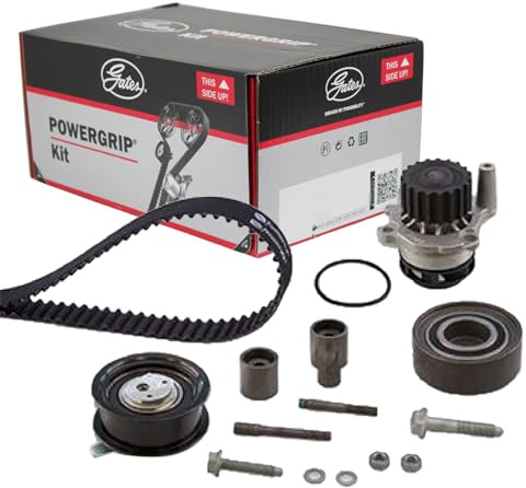 GATES PowerGrip Kit + Wasserpumpe KP15559XS-1 | Kompatibel mit: AUDI A3, SEAT CORDOBA, CORDOBA Vario, IBIZA II, INCA, LEON, TOLEDO II, SKODA OCTAVIA I, OCTAVIA I Combi