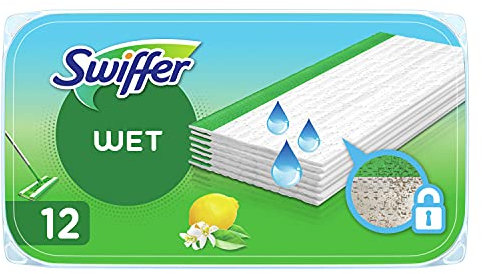 Swiffer Wet Wischtücher Nachfüllpackung, 4er Pack (4 x 12 Stück)