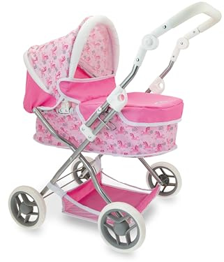 Teorema Ciao Ciccio - Carrozzina In Metallo Schienale Regolabile, 47x17x60 h 72, Bianco/ Beige