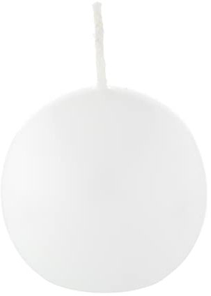 Bougie boule Blanc 5 cm, 16 bougies, Bougie ronde
