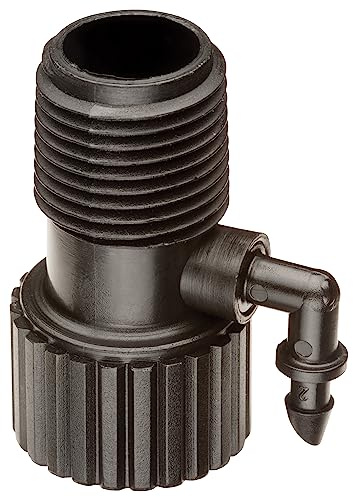Rain Bird RISMAN1S Drip Irrigation Riser Adapter Drip and Sprinkler Watering, 1/2 Female Pipe Thread x 1/2 Male Pipe Thread x 1/4 Barbed End