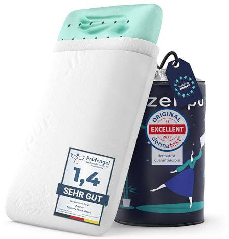 ZenPur Orthopädisches Nackenkissen 40x60-13cm Memory Foam Kopfkissen - Ergonomisches Schlafkissen für Nacken und Schulter, Oeko-TEX Zertifiziert