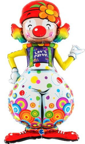 Grabo Riesenfolienballon Party Clown 1,5 m/ 5 ft.