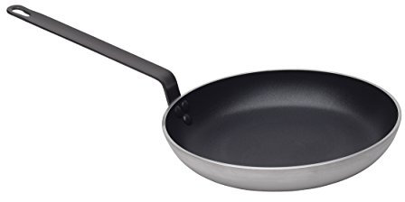 MasterClass MFRY28 KitchenCraft Professional Heavy Duty Non Stick Frying Pan, Aluminium, 28 cm , Black/Silver