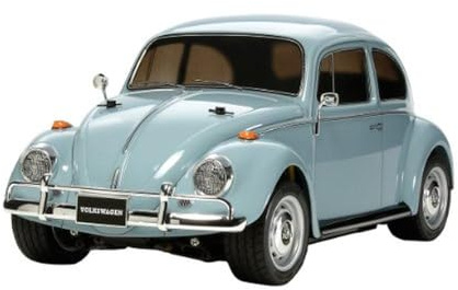 Tamiya 58572 1:10 RC Volkswagen Beetle (M-06) - ferngesteuertes Auto, RC Fahrzeug, Modellbau, Bausatz zum Zusammenbauen, Hobby, Basteln