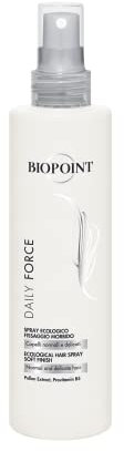 Biopoint Daily Force - Spray Capelli Ecologico a Fissaggio Morbido e Naturale Senza Gas, Azione Protettiva e Rinforzante, Dona Morbidezza e Leggerezza, 250 ml