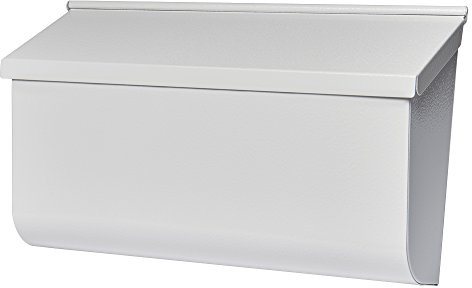 Gibraltar Mailboxes Woodlands Medium Capacity Galvanized Steel White, Wall-Mount Mailbox, L4009WW0