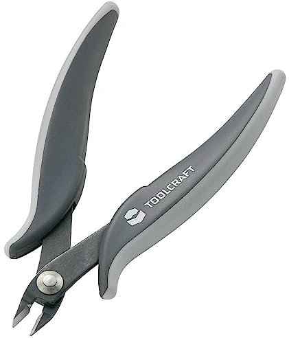 TOOLCRAFT 816744 Elektronik- u. Feinmechanik Seitenschneider ohne Facette 128 mm