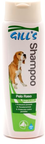 Croci Gill'S - Short Hair Shampoo, Champú Para Perros De Pelo Corto, Higienizante Protege Contra Los Parásitos, Delicado Con La Piel, 200Ml