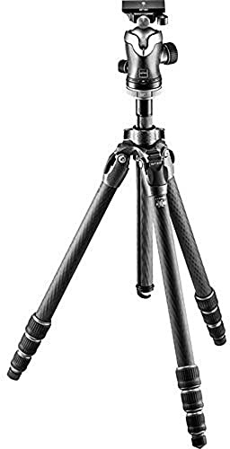 Gitzo GK2542 – 82QD serie 2 Mountaineer centro GT2542 in fibra di carbonio treppiede con testa a sfera, nero