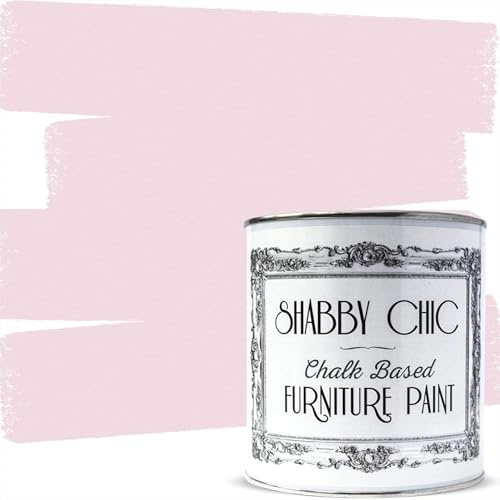 Shabby Chic Chalk Based Furniture Paint, Baby Pink - 1 L | Distressed Matt Finish for Furniture, Home Decor or DIY Projects | Interior & Exterior | Non-Sand, Suitable for Wood, Plastic & Metal