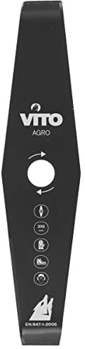 VITO - Lame de coupe 310mm pour débroussailleuse 2 dents alesage 25.4 standard