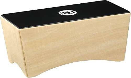 Meinl Percussion Bongo Cajon Instrument - rückenschonende Trommelkiste mit Snare, Bass und Bongo Sound - Schlagfläche Schwarz (BCA2NT/EBK-M)