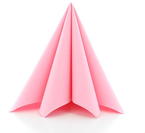 Mank Airlaid Servietten 40x40 cm Premium Einweg-Serviette textilähnlich und saugstark perfekt für Hochzeit & Partys 50 Stück Rosa