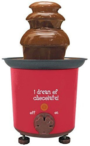 Global Gizmos 50990 Chocolate Fountain | Table Top Machine | Party Food | 3 Tier Cascading | 22cm x 14cm