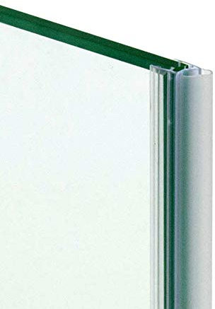220cm - Guarnizione trasparente a palloncino per spessore 10mm, ricambio verticale per box doccia, ante in vetro/cristallo, vetrate panoramiche a tutto vetro-GPV10