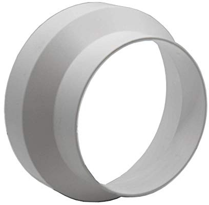 Kair 125mm to 100mm Round Duct Reducer | Fits over fittings (bends etc), For dryer vents and cooker hoods and extractor fans, Suitable for grow tents and hydroponics