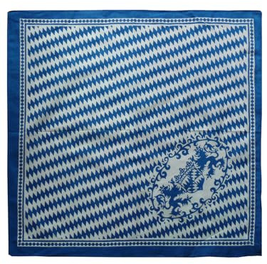 Harrys-Collection Bandana Halstuch Kopftuch 100% Baumwolle Oktoberfest, blau | ideales Trachten Zubehör für Sport und Freizeit, perfektes Accessoire für das Wiesn Volksfest Outfit
