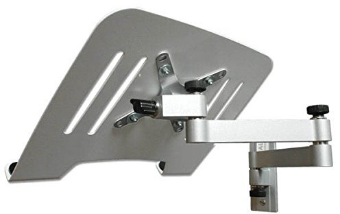 Drall Universal Wandhalterung Halterung für Laptop Netbook Tablet PC - Silber - mit Notebook Adapterplatte Adapter Ablage - weiß Modell: L52S-IP3W