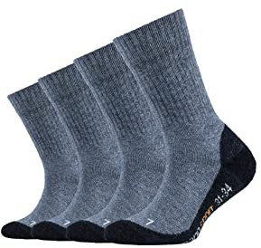 Camano Kinder 2er Pack Sportsocken mit verstärkter Ferse und Spitze Jungen & Mädchen Strümpfe