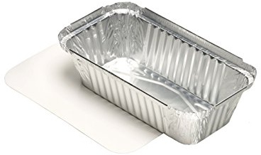 Papstar 14517 Aluschalen, Aluminium, Silber, 20.90 x 11 x 20.60 cm