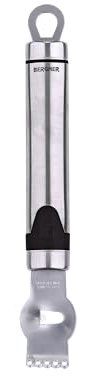 BERGNER Gizmo - Rallador Piel/Cáscara de Limón y Cítricos - 25cm - Fabricado en Acero Inoxidable - Apto para Lavavajillas - Resistente a Golpes - Apto para Profesionales