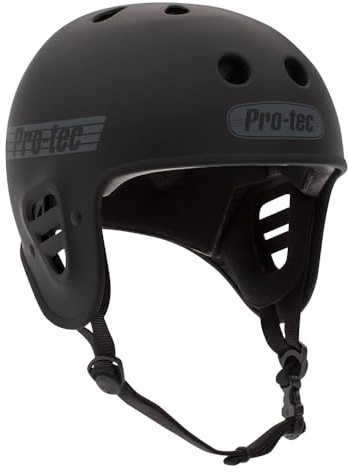 Pro-Tec Full Cut Certified Skateboard Helmet, Ideal for Skateboarding, Bicycling, BMX and Roller Skating, Small – Black Matte