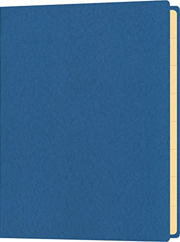 RNK 4561-4 - Mappe mit Gummizug für Inhalte bis DIN A5, 18 x 25 cm, mit 10 Registerblättern, blau