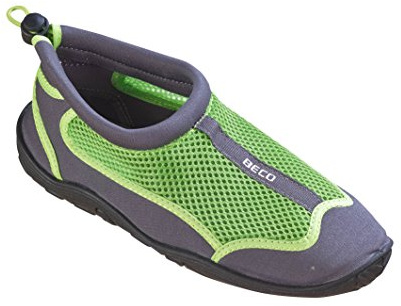 Beco Aquaschuhe Surfschuhe Stand Up Paddling Wattschuhe, Grau/Grün, 36, 90661