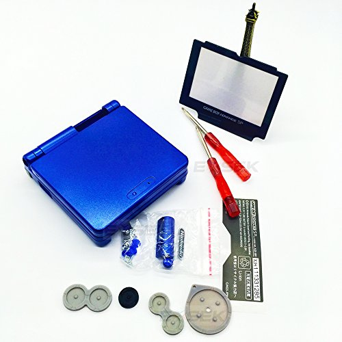 EXSEK Replacement Housing Shell Pack Compatible for Game boy Advance SP (Blue)